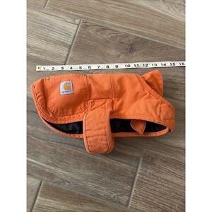 CARHARTT ORANGE DOG HUNTING WORK CANVAS COAT JACKET ADJUSTABLE FARM COUNTRY